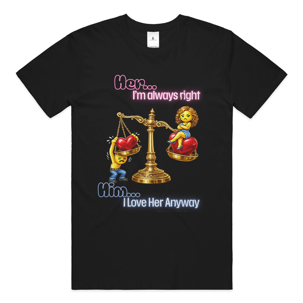 The Love Balance His and Her T Shirts