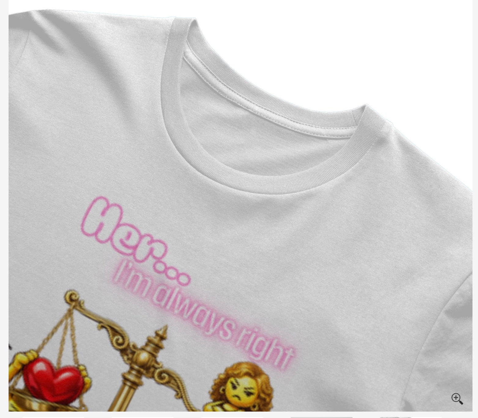 The Love Balance His & Her T Shirt (white)