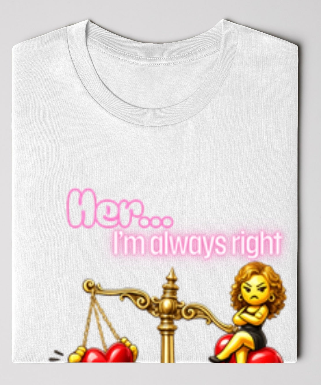 The Love Balance His & Her T Shirt (white)